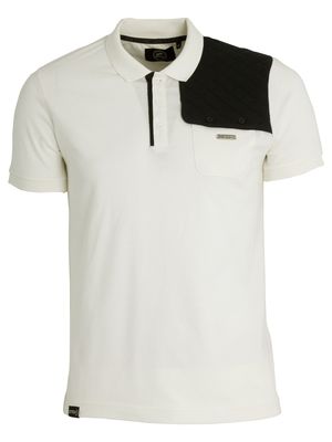 Bolivia Mens Ecru Polo T-Shirt
With Quilted Shoulder Panel